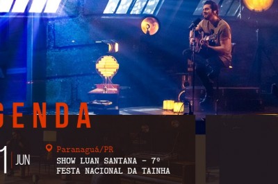 Luan Santana faz show hoje (21) em Paranaguá 