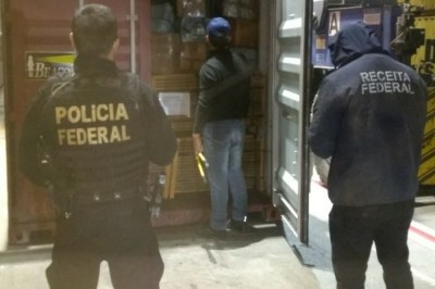 662 kg de cocaína escondidos em contêiner são apreendidos no Porto de Paranaguá