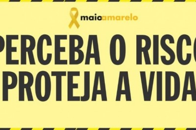Campanha Maio Amarelo será virtual em prevenção ao coronavírus