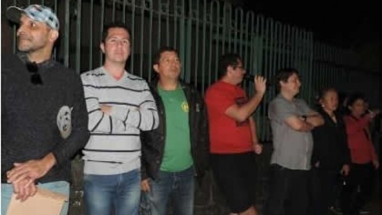 Novo protesto na frente da TVCI