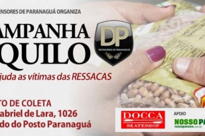 Campanha do Quilo em ajuda as vítimas das ressacas em Paranaguá