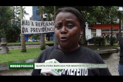 (Vídeo) Cobertura das manifestações contra a Reforma da Previdência