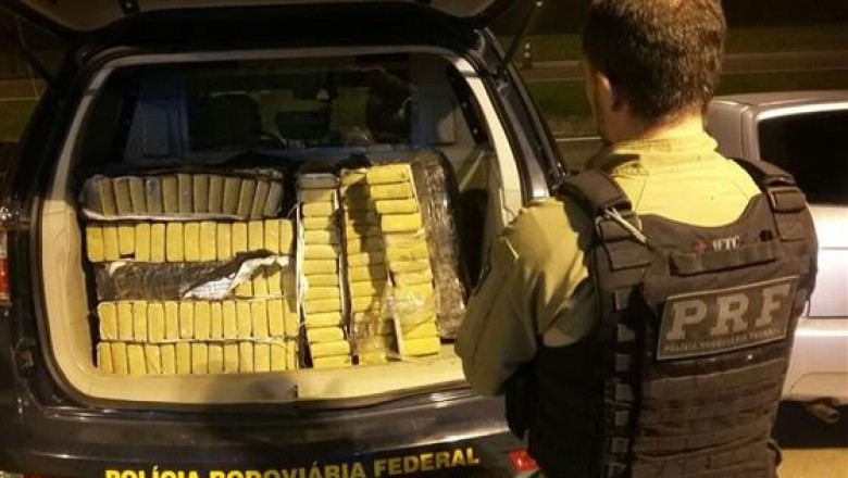 PRF apreendeu quase 310 toneladas de drogas no Paraná desde 2010