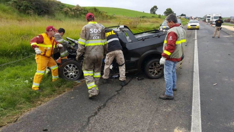 Motorista de carro morre em acidente na BR-376