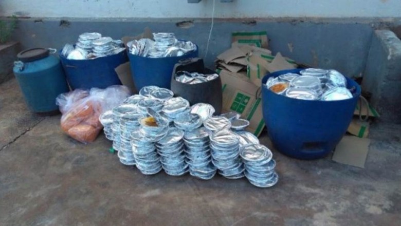 Dezenas de marmitas são jogadas no lixo todos os dias na cadeia de Umuarama