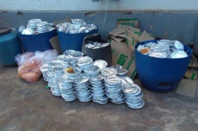 Dezenas de marmitas são jogadas no lixo todos os dias na cadeia de Umuarama