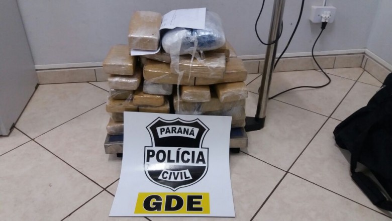 Polícia Civil de Foz do Iguaçu prende homem com drogas que iriam para Brasília
