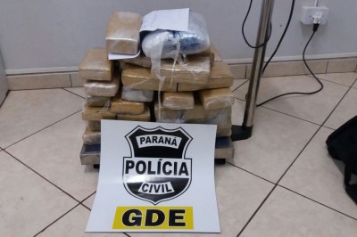 Polícia Civil de Foz do Iguaçu prende homem com drogas que iriam para Brasília
