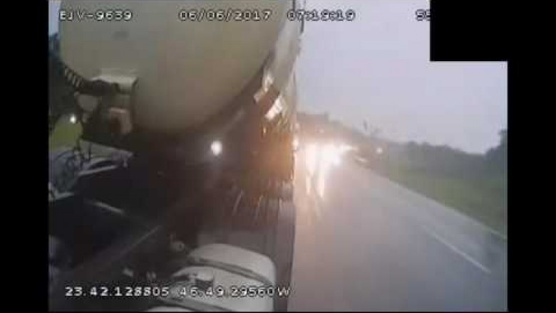 Câmera de segurança registra acidente impressionante em São Paulo