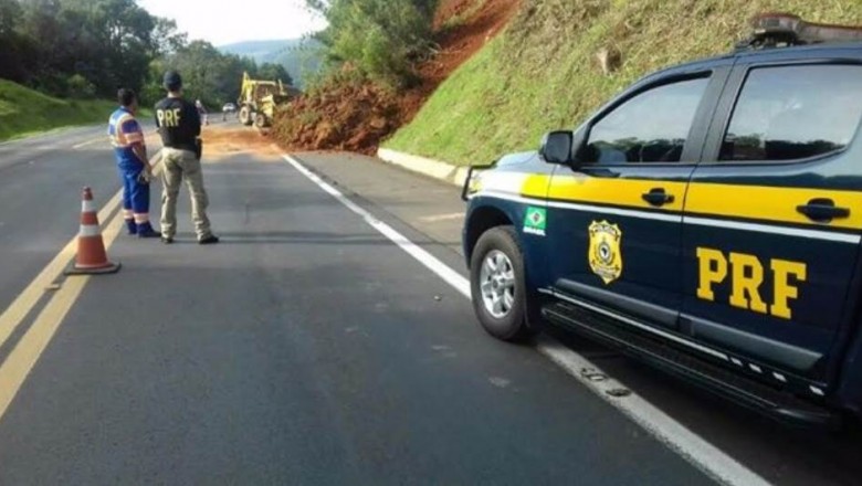 Tráfego na BR-277 é desviado por risco de novos deslizamentos