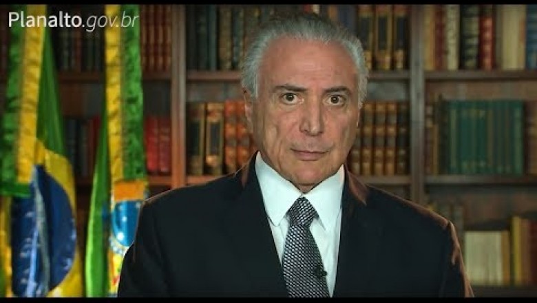 Em vídeo nas redes sociais, Temer diz que "criminosos não sairão impunes"