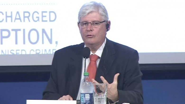 Nos EUA, Janot diz que ficou surpreso ao ouvir gravações da JBS pela 1ª vez