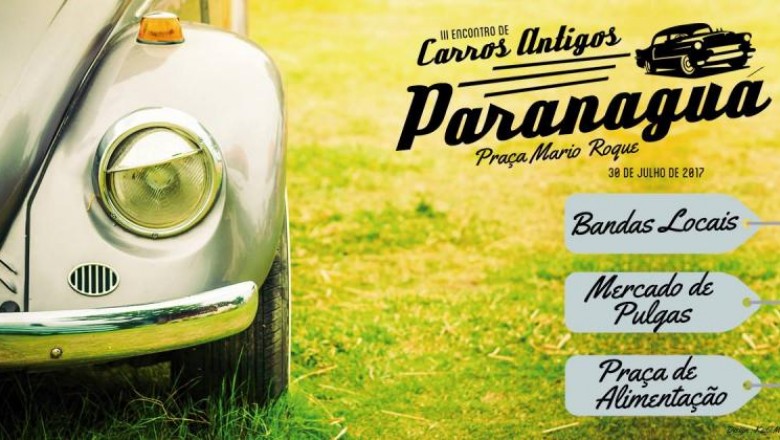 Praça Mário Roque sediará III Encontro Anual de Carros Antigos e Especiais de Paranaguá
