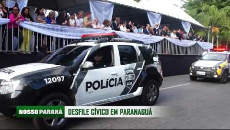 (Vídeo) Desfile cívico em comemoração aos 369 anos de Paranaguá reúne 15 mil pessoas