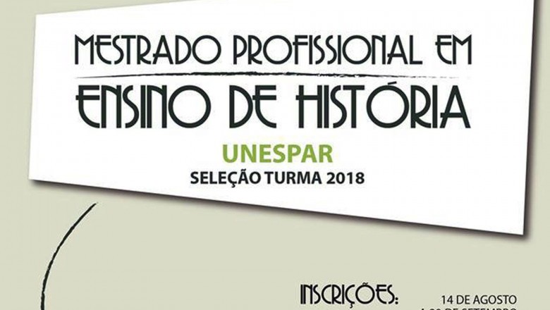 Unespar abre inscrições para mestrados profissionais