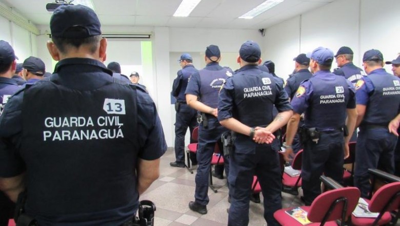 Guardas Civis Municipais de Paranaguá passam por capacitação para porte de arma de fogo