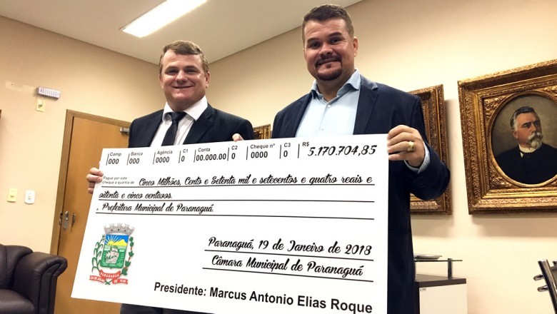 Câmara de Paranaguá devolve mais de 5 milhões à prefeitura