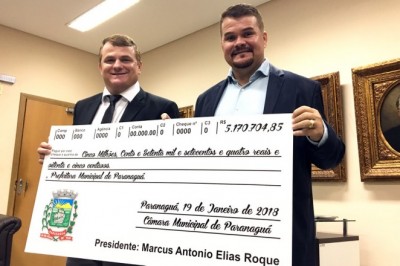 Câmara de Paranaguá devolve mais de 5 milhões à prefeitura