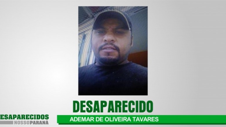 ALERTA DE DESAPARECIMENTO DE PESSOA: ADEMAR DE OLIVEIRA TAVARES