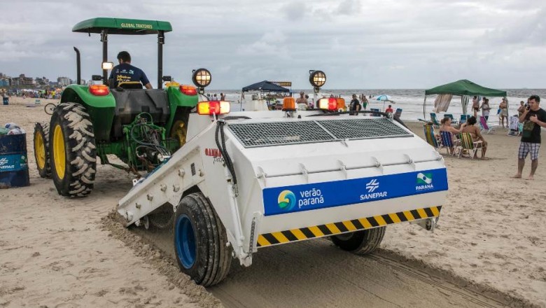 Temporada: Sanepar recolheu 15 toneladas de lixo das praias por dia