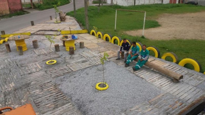 Moradores na Vila São Carlos em Paranaguá são contemplados com Praça de Bolso