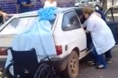 (Vídeo) Mulher dá à luz dentro de carro em frente à hospital