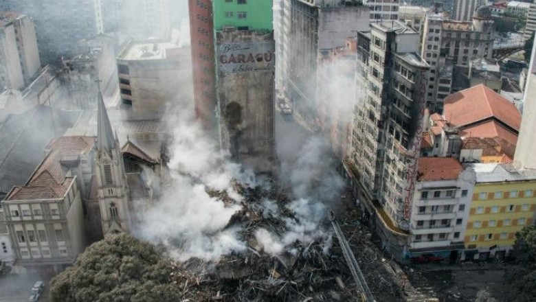 Bombeiros localizam segundo corpo no desabamento em São Paulo