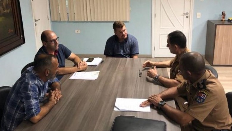 Mais segurança: prefeito Marcelo Roque tem reunião com comando da Polícia Militar