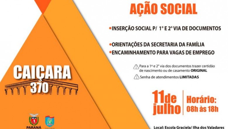 'Ação Social' será realizada no dia 11 para fazer Carteira de Identidade em Paranaguá
