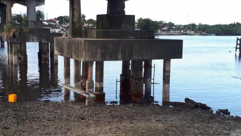 Trabalho de recuperação da passarela da Ilha dos Valadares continua