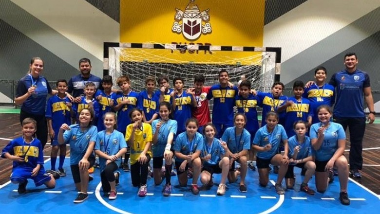 Alunos da AHPA/SESPOR se divertiram e jogaram muito Handebol neste sábado