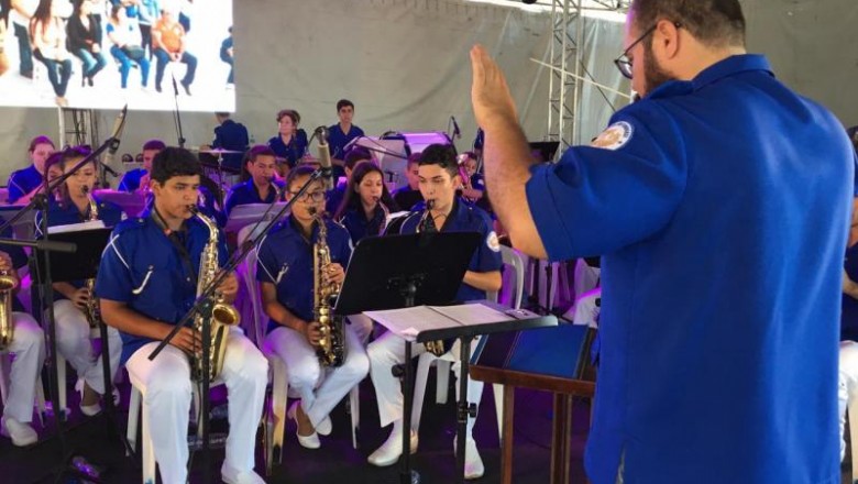 Filarmônica Antoninense se apresenta na Festa do Rocio