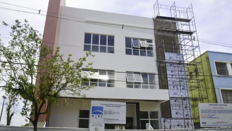 Obra do novo prédio da Prefeitura em fase final