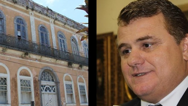Marquinhos Roque pede parecer jurídico para o restauro do Palácio Visconde de Nácar em Paranaguá 