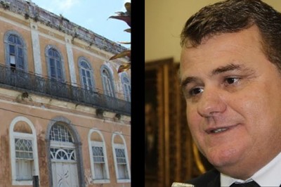 Marquinhos Roque pede parecer jurídico para o restauro do Palácio Visconde de Nácar em Paranaguá 