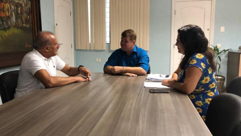 Prefeito de Paranaguá recebe o novo diretor da 1ª Regional de Saúde