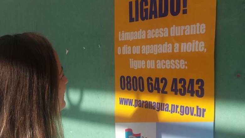 'Fique Ligado!': Prefeitura de Paranaguá realiza campanha para agilizar solução de reparos na iluminação pública