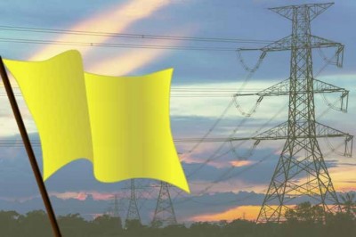 Maio terá bandeira amarela na tarifa de energia elétrica