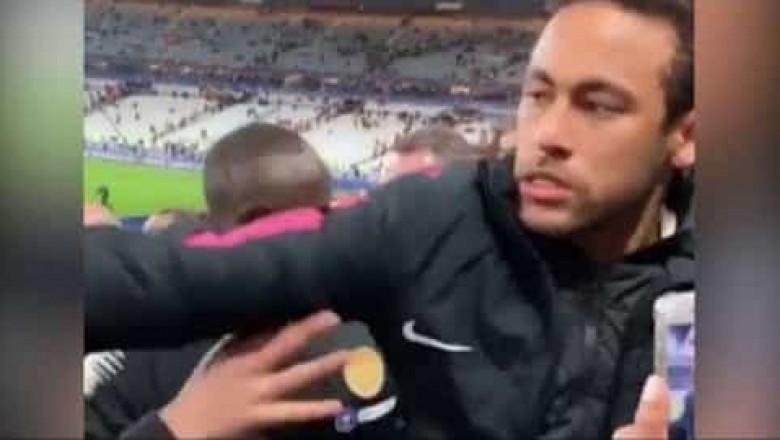 Neymar dá soco em torcedor após vice do PSG na Copa da França (Vídeo) 