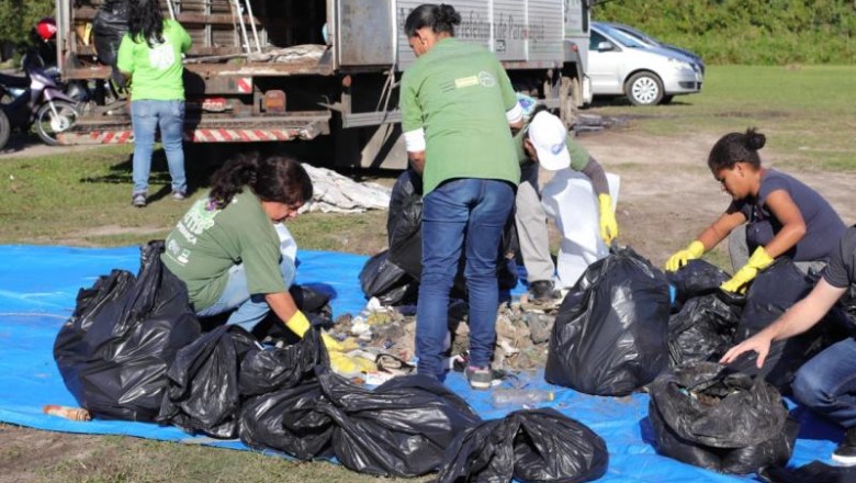 Voluntários realizam mutirão de limpeza em Paranaguá 