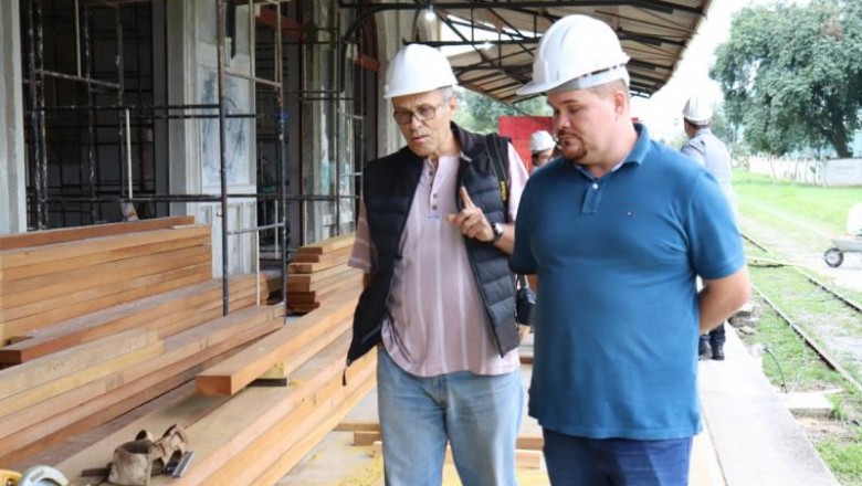 Obras de restauro na Estação Ferroviária avançam