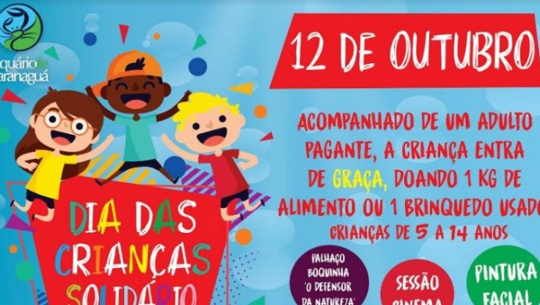 Aquário de Paranaguá promove o Dia das Crianças Solidário 