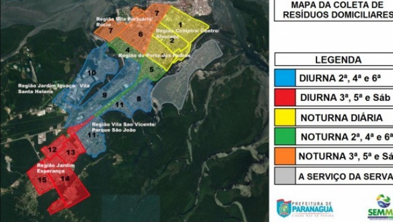 Prefeitura de Paranaguá reforça horários da coleta de lixo nos bairros