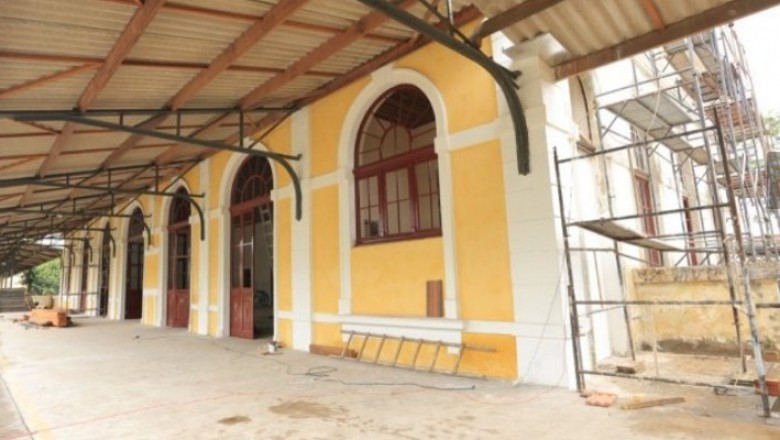 Estação Ferroviária com 80% da obra concluída