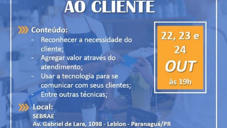 Secretaria do Trabalho de Paranaguá promove curso de Atendimento ao Cliente