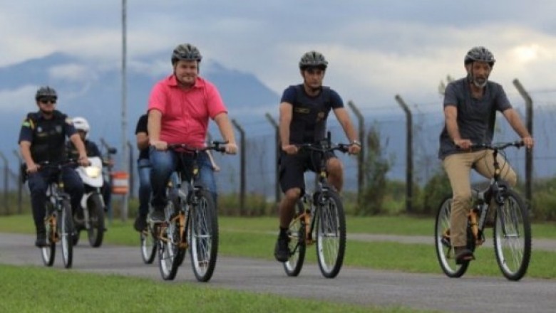 PARANAGUÁ: Secretaria de Segurança entrega bicicletas para a Ciclopatrulha da Guarda Civil Municipal