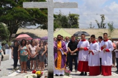 Prefeito Marcelo Roque participa da Missa de Finados no Cemitério Municipal São Francisco de Assis, na Ilha dos Valadares