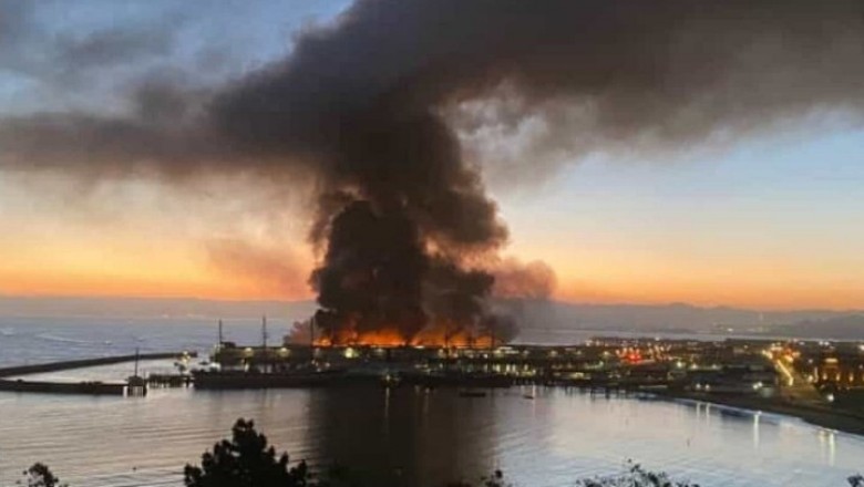 Chamas destroem cais de São Francisco nos EUA. Fotos impressionantes (vídeo)