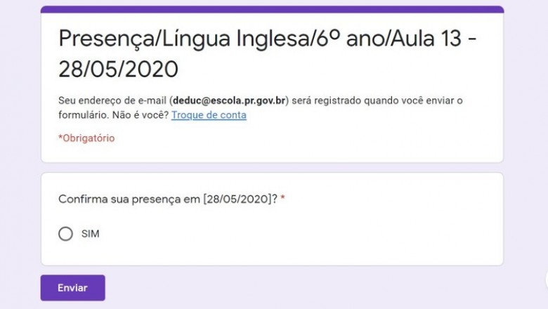 Aula Paraná facilita registro de presença do aluno