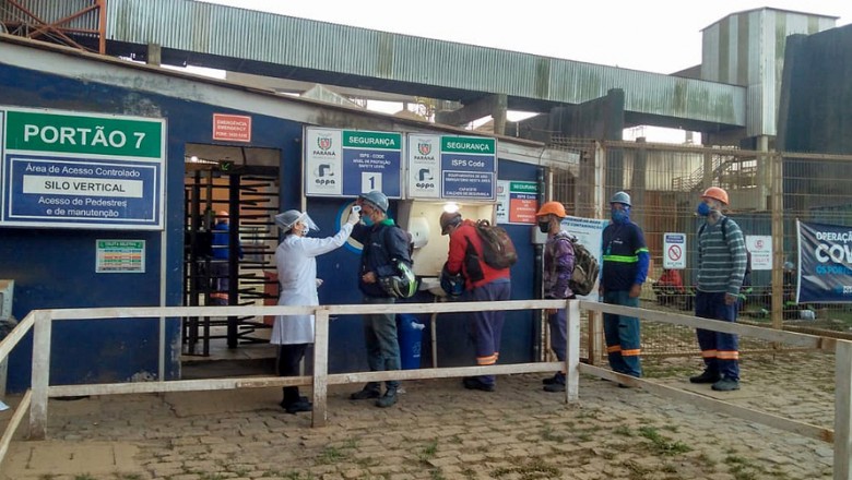Controle sanitário é montado nos silos do Porto de Paranaguá